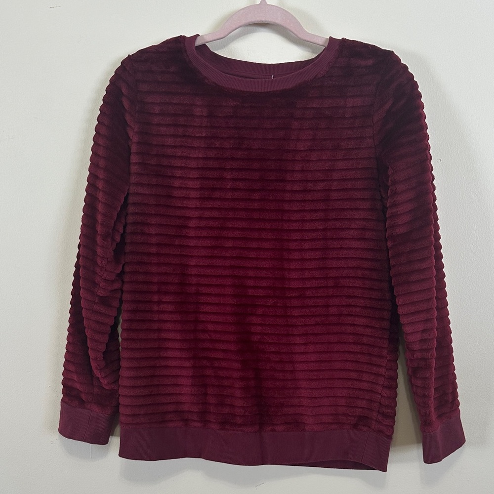 Target Deep Red Fuzzy Sweater
